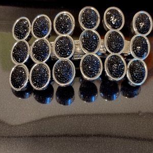 Black and Silver Barette